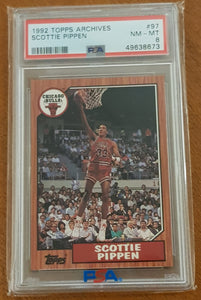 1992 Topps Archives Scottie Pippen #97 PSA 8 Trading Card