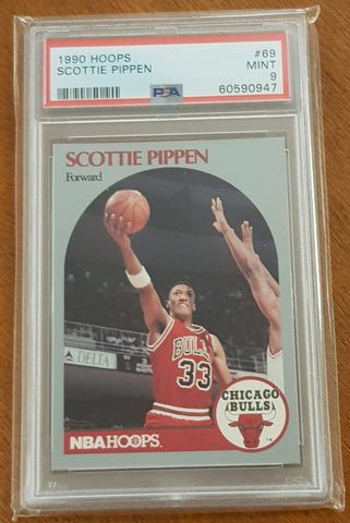 1990 NBA Hoops Scottie Pippen #69 PSA 9 Trading Card