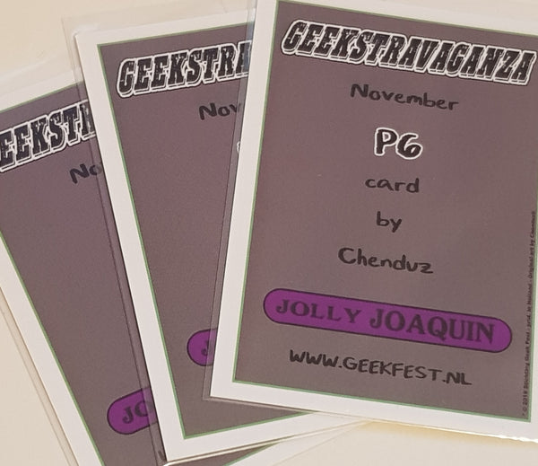 Geekstravaganza Jolly Joaquin P6 Chenduz Signed/Remarked Promo Card Lot