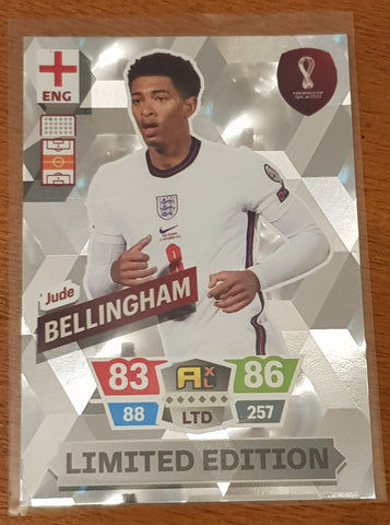 2022 Panini Adrenalyn World Cup Qatar Jude Bellingham Limited Edition Trading Card