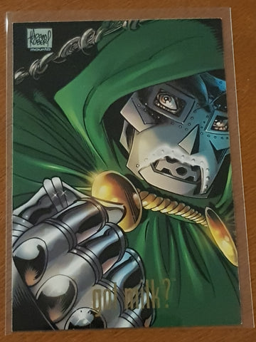 1999 Marvel Comics Dr. Doom Got Milk? Promo Card