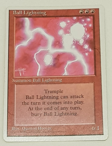 Magic the Gathering 4th Edition Ball Lightning Trading Card