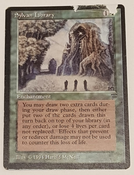 Magic the Gathering Legends Sylvan Library Trading Card