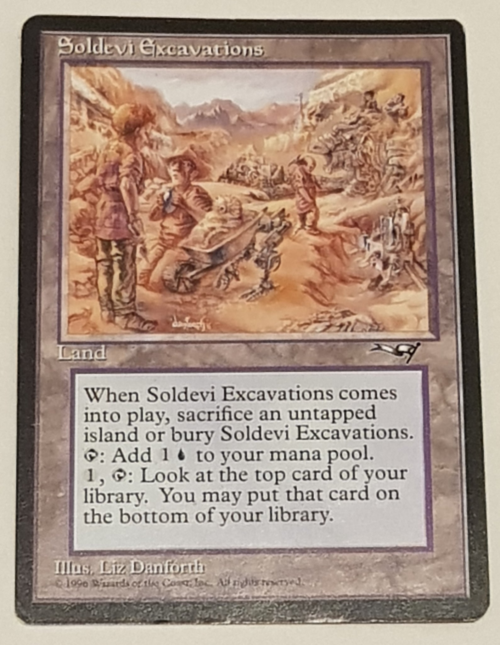 Magic the Gathering Alliances Soldevi Excavations Trading Card