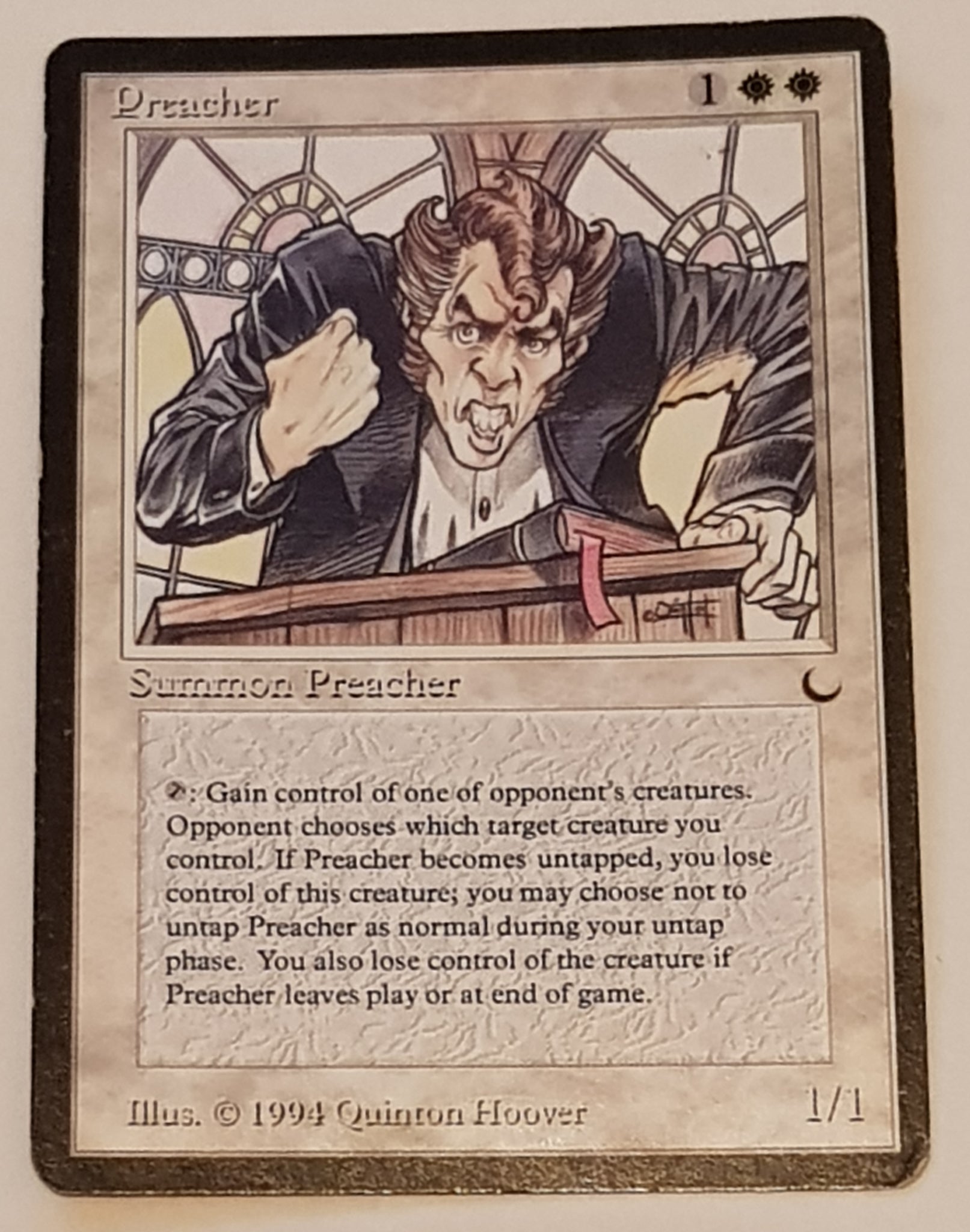 Magic the Gathering The Dark Preacher Trading Card