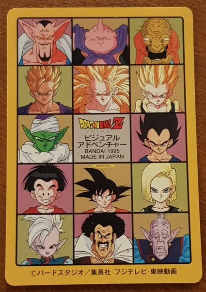 1995 Carddass Dragon Ball Z - Visual Adventure Unbeatable Team #254 Prism Trading Card