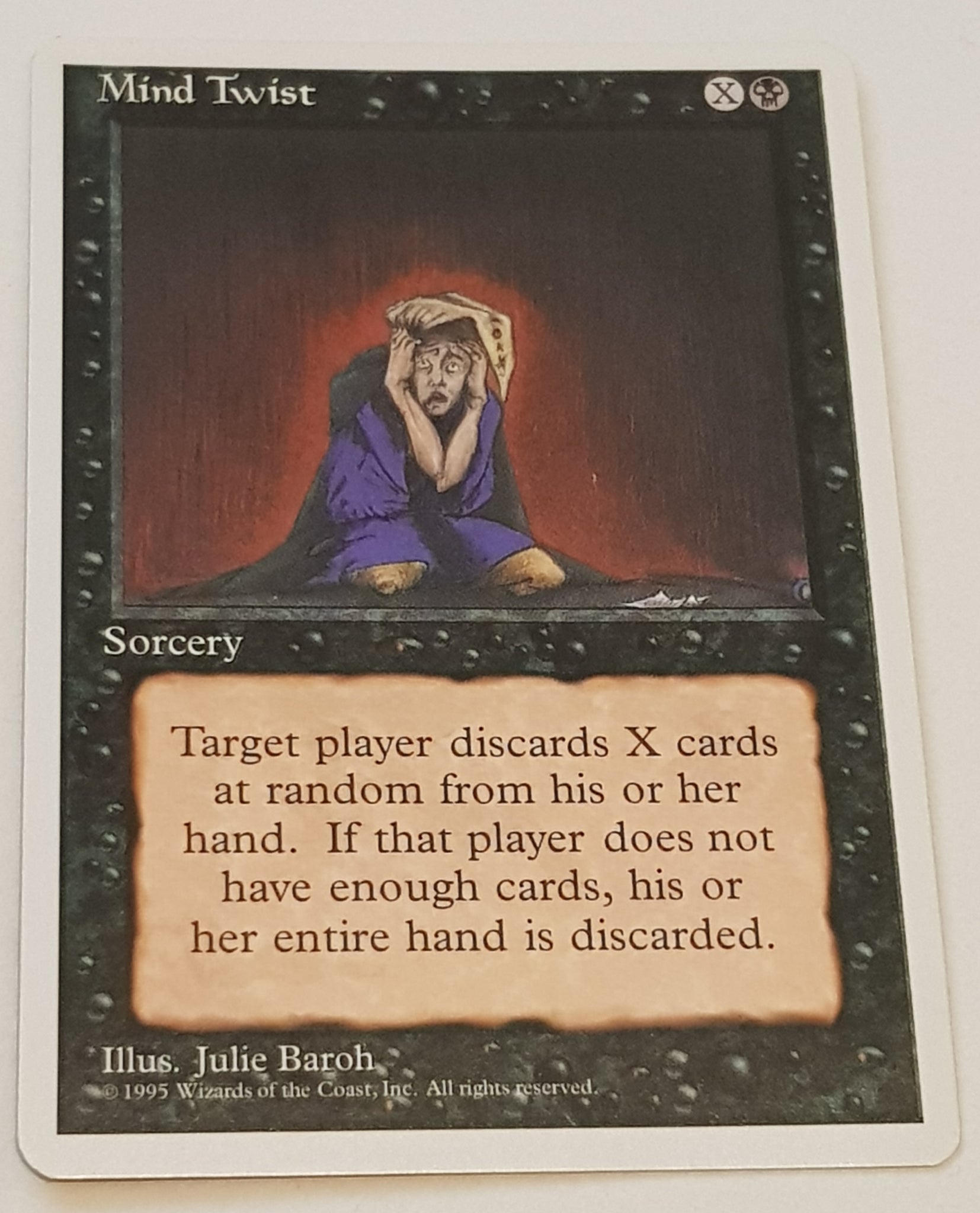 Magic the Gathering 4th Edition Mind Twist Trading Card