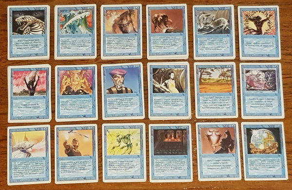 119x Magic the Gathering Revised (3rd Edition) Trading Card Value Lot