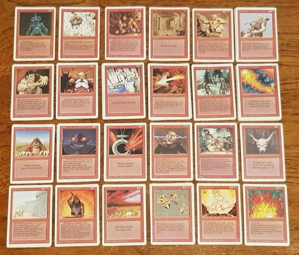 119x Magic the Gathering Revised (3rd Edition) Trading Card Value Lot