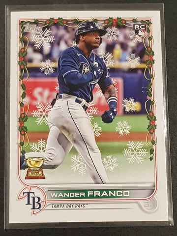 2022 Topps Holiday Baseball Wander Franco #US181 Rookie Card