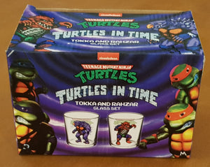 Teenage Mutant Ninja Turtles "Turtles in Time" Tokka and Rahzar Glass Set