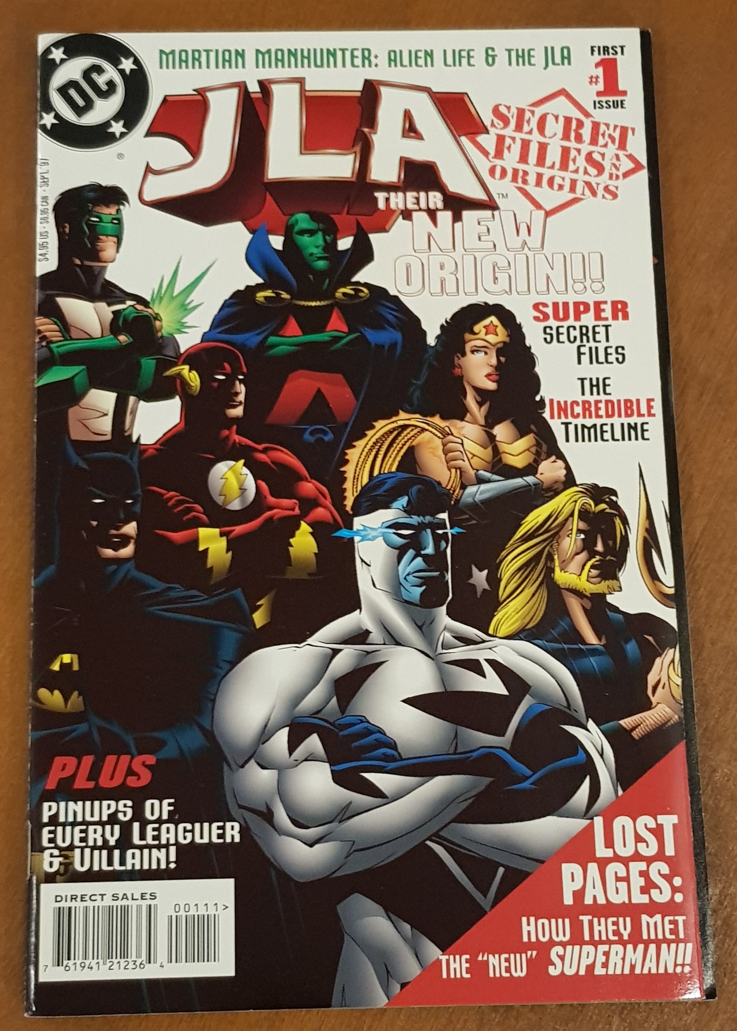 JLA Secret Files #1 NM- Deluxe Cardstock Edition