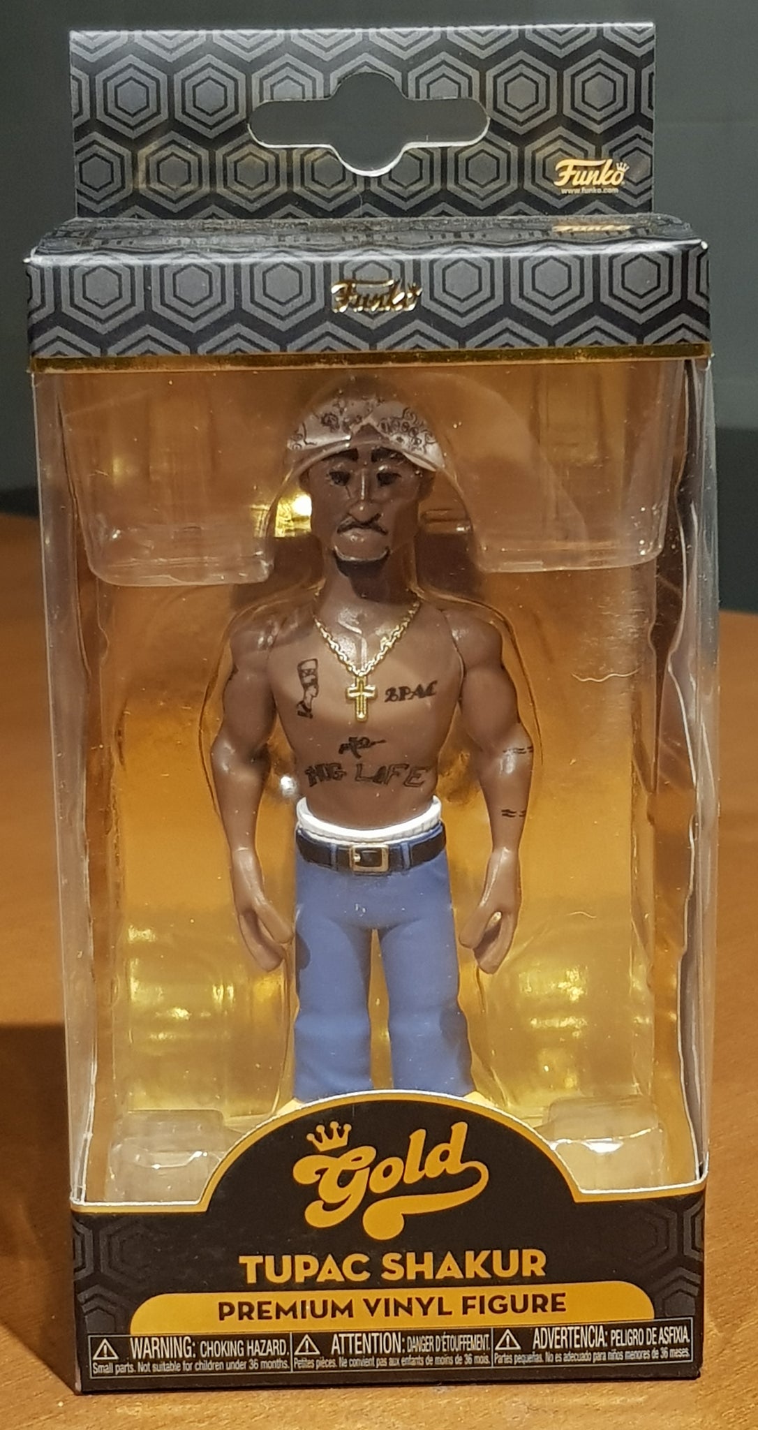 Funko Vinyl GOLD 5: Tupac – 12,7 Cm Sammelfigur – Offizielles Merch – Ideal Für Music-Fans & Sammler Funko Vinyl GOLD 5: Tupac – 12,7 Cm Sammelfigur – Offizielles Merch – Ideal Für Music-Fans & Sammler