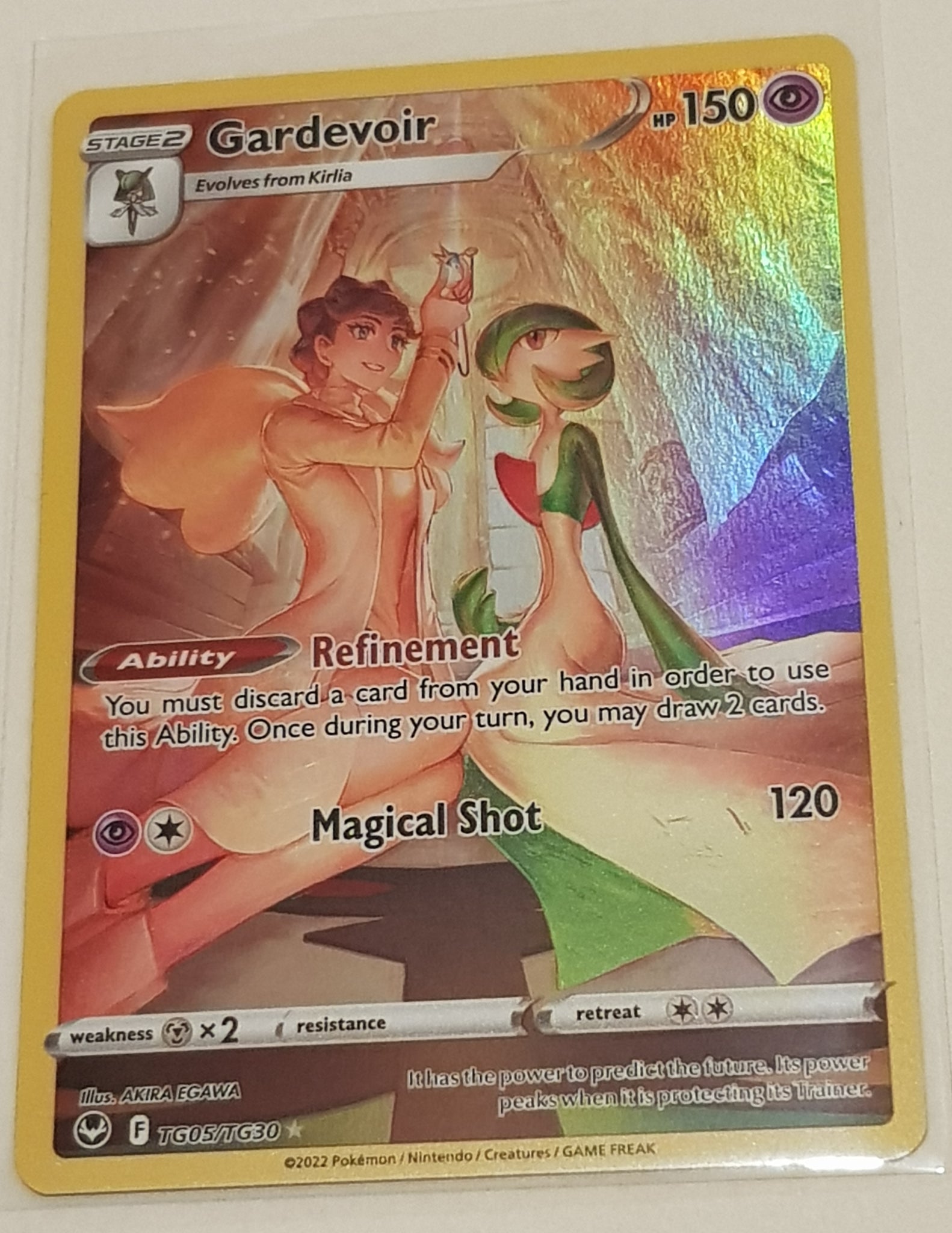 Pokemon Sword and Shield Silver Tempest - Gardevoir Trainer Gallery #TG05/TG30 Holo Trading Card