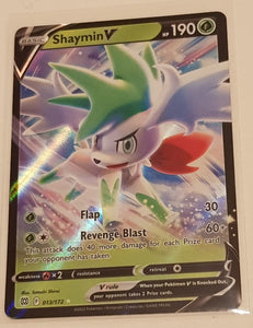 Pokemon Sword and Shield Brilliant Stars - Shaymin V #013/172 Holo Trading Card