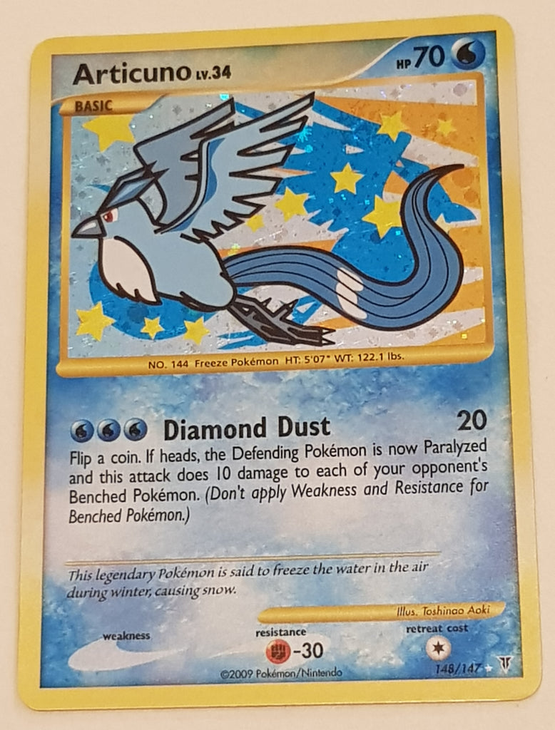 Pokemon Platinum Supreme Victors Articuno #148/147 Secret Rare Holo Tr Rotterdam Comics Pokemon Platinum Supreme Victors Articuno #148/147 Secret Rare Holo Tr Rotterdam Comics