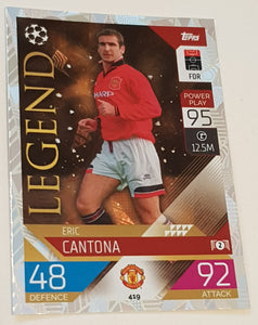 2022-23 Topps Match Attax Eric Cantona #419 Legend Trading Card