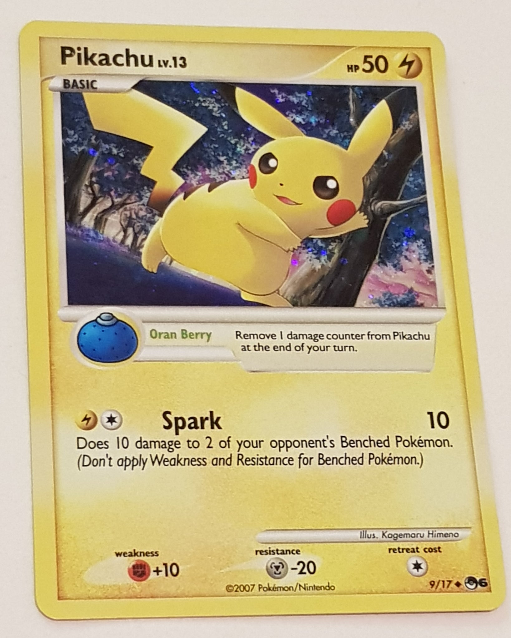 Pokemon Pop Series 6 Pikachu #9/17 Holo Trading Card
