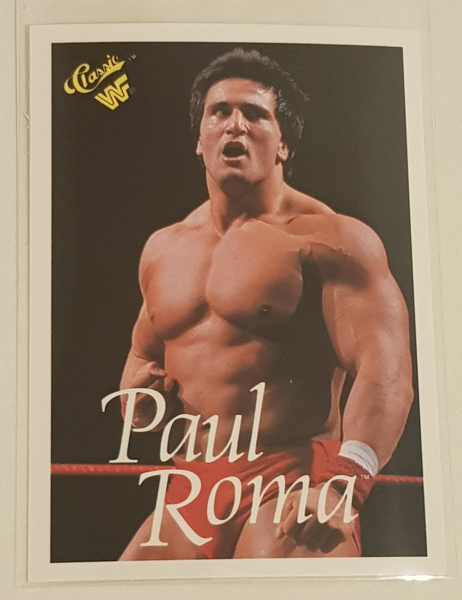 1990 Classic WWF Paul Roma #48 Trading Card