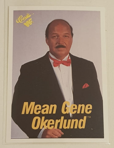 1990 Classic WWF Mean Gene Okerlund Announcer #51 Trading Card