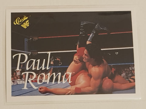 1990 Classic WWF Paul Roma #98 Trading Card