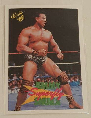 1990 Classic WWF Superfly Jimmy Snuka #114 Trading Card