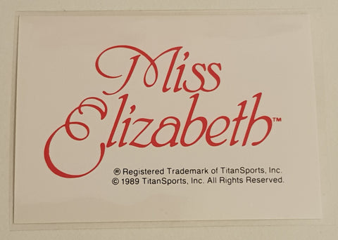 1990 Classic WWF Miss Elizabeth #136 Logo Trading Card