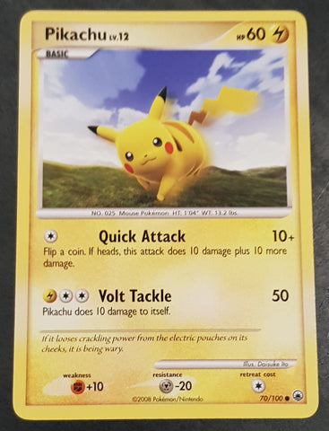 Pokemon Diamond and Pearl Majestic Dawn Pikachu #70/100 Trading Card