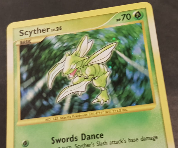 Pokemon Platinum Scyther #130/127 Secret Rare Holo Trading Card