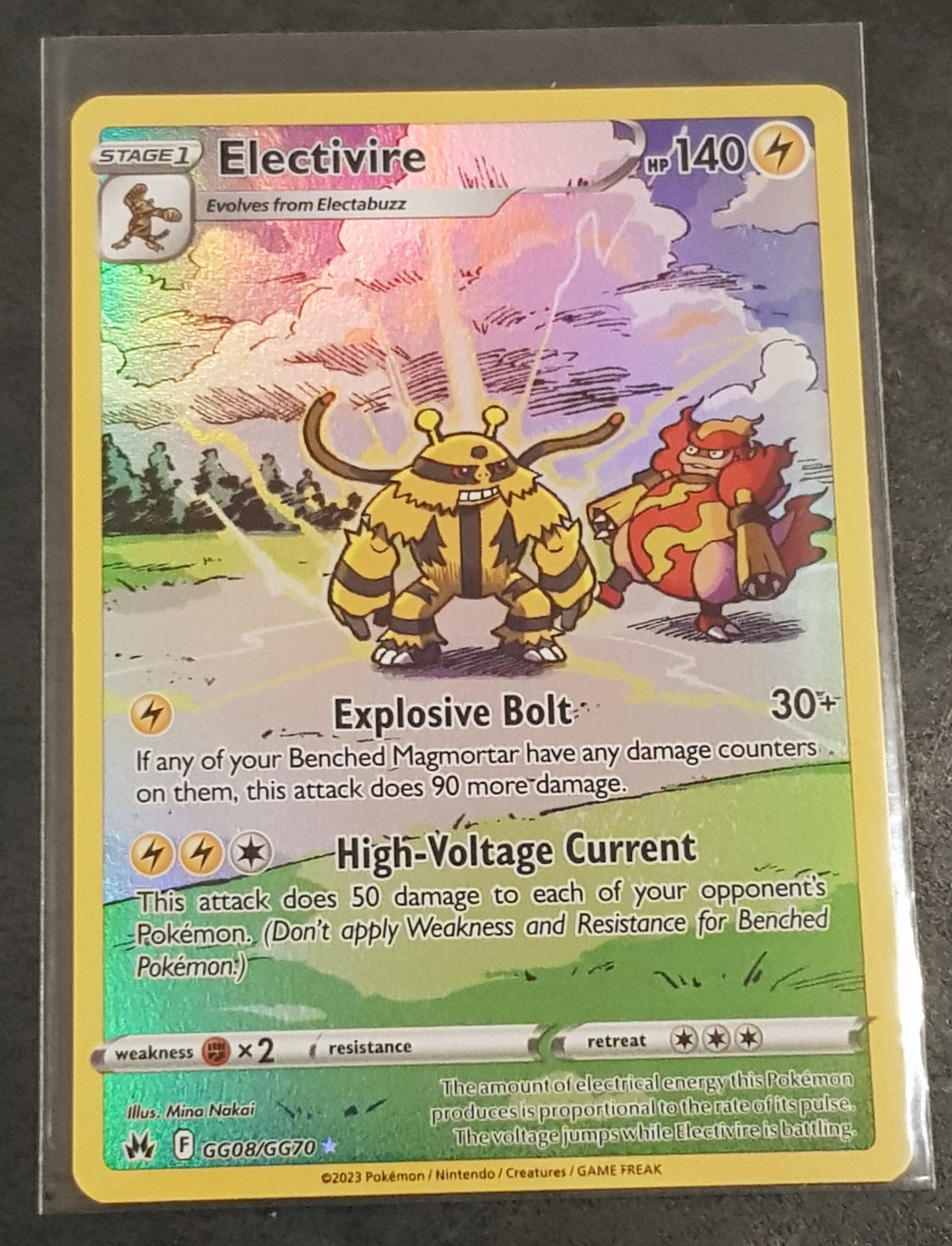 Pokemon Sword and Shield Crown Zenith Electivire #GG08/GG70 Holo Tradi Rotterdam Comics Pokemon Sword and Shield Crown Zenith Electivire #GG08/GG70 Holo Tradi Rotterdam Comics