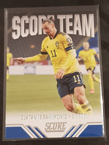 2021-22 Panini Score FIFA Score Team Zlatan Ibrahimovic #18 Trading Card