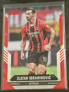 2021-22 Panini Score FIFA Zlatan Ibrahimovic #104 Red Lava Parallel Trading Card