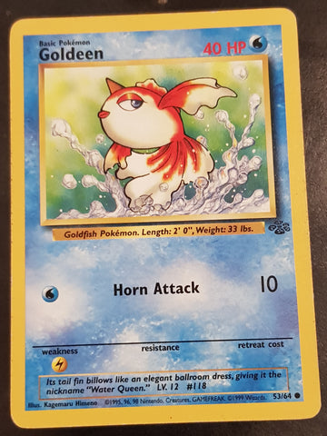 Pokemon Jungle Goldeen #53/64 Trading Card