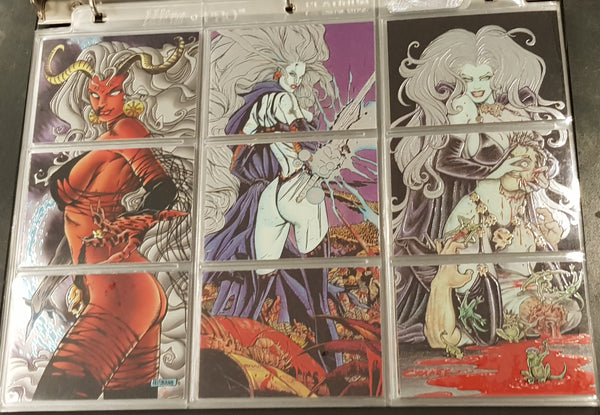 Lady Death Krome Series 1 Set + Lady Death Chromium Series II (200) Trading Card Set w/Exclusive Binder