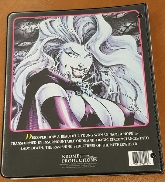 Lady Death Krome Series 1 Set + Lady Death Chromium Series II (200) Trading Card Set w/Exclusive Binder