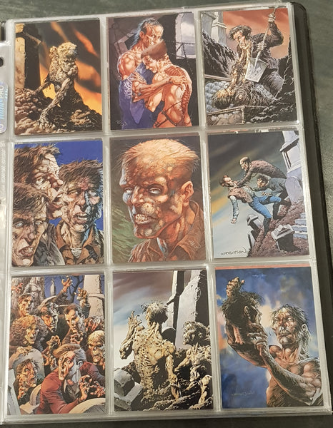 Bernie Wrightson Series 1 + Frankenstein Sub-Set + Bernie Wrightson II Trading Card Set w/Exclusive Binder