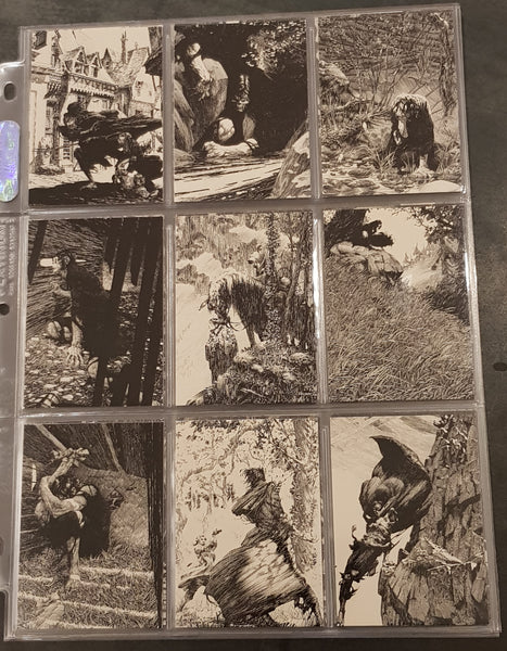 Bernie Wrightson Series 1 + Frankenstein Sub-Set + Bernie Wrightson II Trading Card Set w/Exclusive Binder