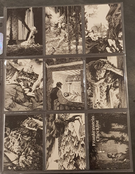 Bernie Wrightson Series 1 + Frankenstein Sub-Set + Bernie Wrightson II Trading Card Set w/Exclusive Binder