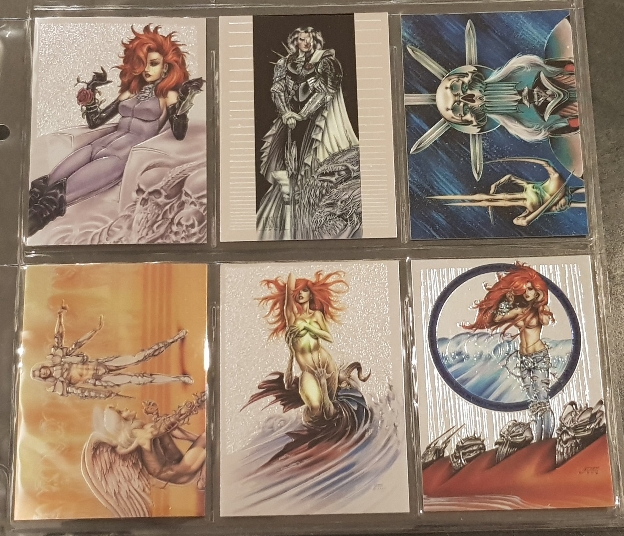 Joseph Michael Linsner Dawn & Beyond (6) Chromium Trading Card Set