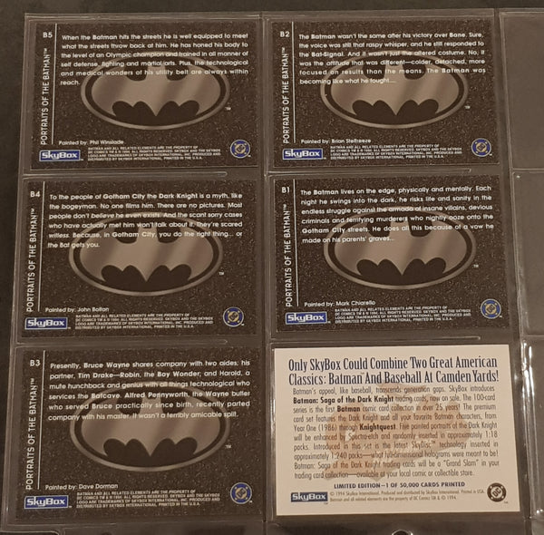 Batman Saga of the Dark Knight (100) Trading Card Set w/Exclusive Binder