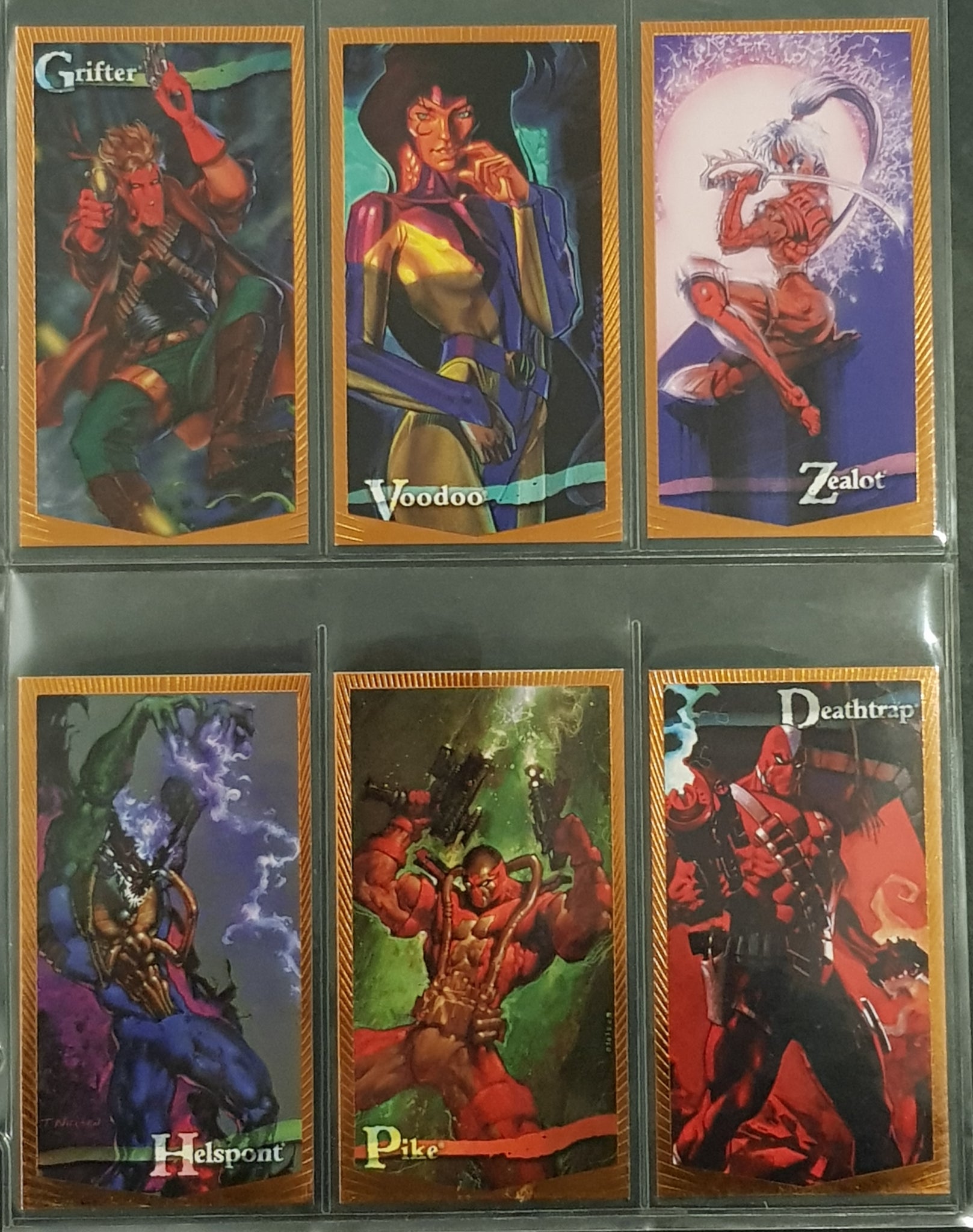 1995 Wildstorm Gallery Readers Choice (6) Trading Card Insert Set