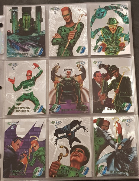 Batman Forever Metal Silver Flashers Trading Card Lot