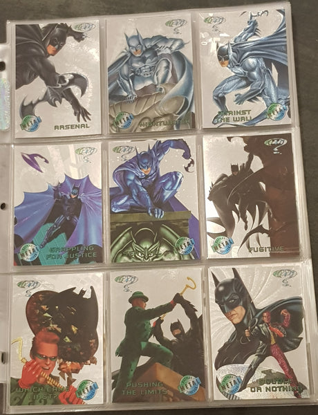 Batman Forever Metal Silver Flashers Trading Card Lot