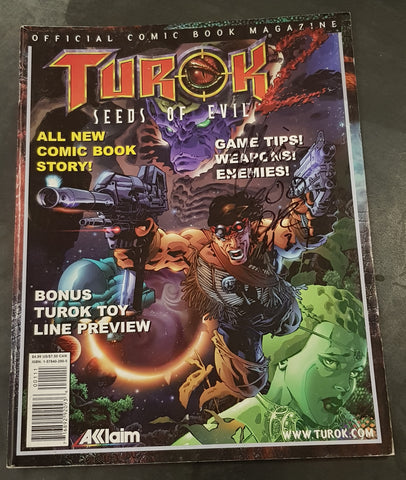 Turok 2 Official Comic Book Magazine #1 VF+ 1/50 Signed Incentive