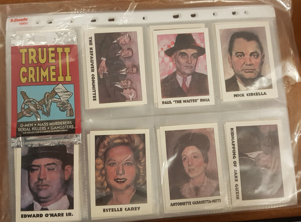 True Crime II G-Men Mass Murderers Serial Killers & Gangsters Trading Card Set