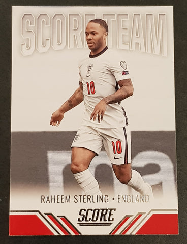 2021-22 Panini Score FIFA Score Team Raheem Sterling #12 Trading Card