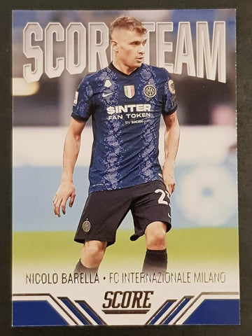 2021-22 Panini Score FIFA Score Team Nicolo Barella #23 Trading Card