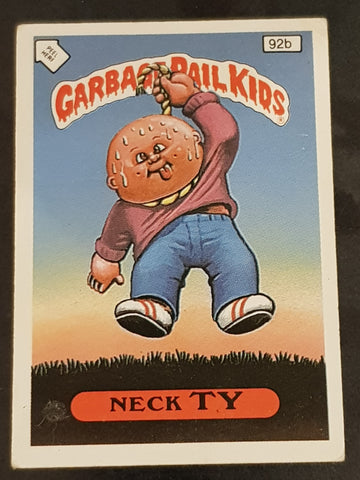 Garbage Pail Kids UK 5th Series #92b - Neck Ty (variation) Sticker