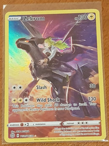 Pokemon Sword and Shield Brilliant Stars - Zekrom #TG05/TG30 Holo Trading Card