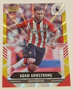 2021-22 Panini Score Premier League Adam Armstrong #190 Gold Laser Parallel /10 Rookie Card